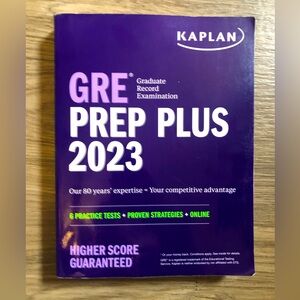 Kaplan GRE Prep Plus 2023 Study Book